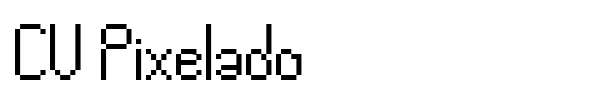 CV Pixelado font preview